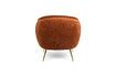 Miniature So Curvy orange velvet armchair 8