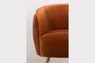 Miniature So Curvy orange velvet armchair 13