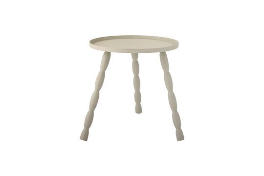 Soffy beige aluminum side table Clipped