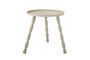 Miniature Soffy beige aluminum side table Clipped