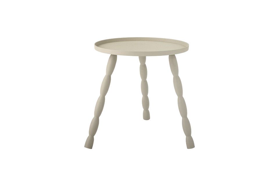 Soffy beige aluminum side table Bloomingville