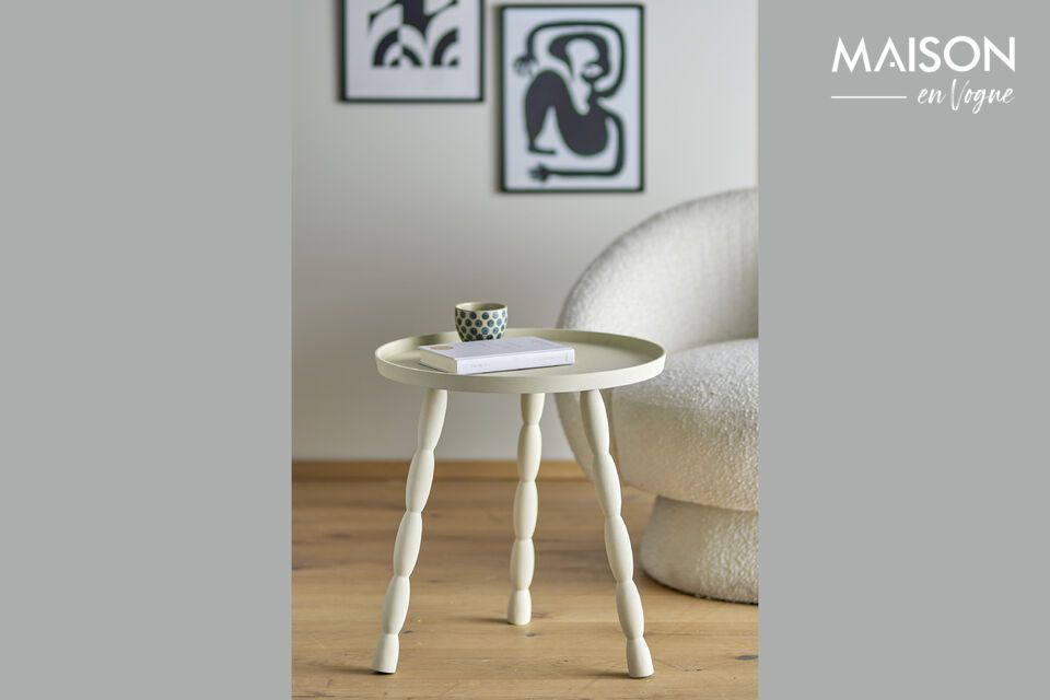 Discover minimalist elegance with the Soffy side table from Bloomingville