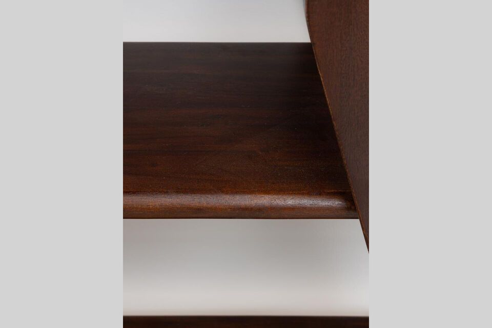 The Soho Dark Wood Shelf is ideal for those looking to maximize storage space without compromising