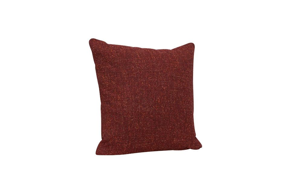 Sola red fabric cushion Hübsch