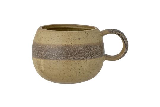 Solange beige stoneware mug Clipped