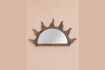 Miniature Soleil brown metal mirror 1