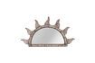 Miniature Soleil brown metal mirror 4