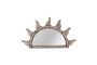 Miniature Soleil brown metal mirror Clipped