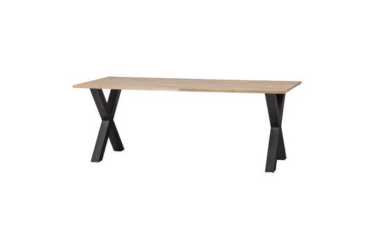 Solid oak table Tablo beige Clipped