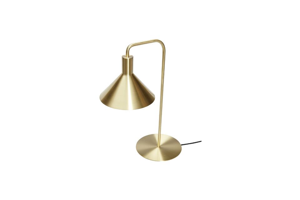 The Solo brown metal table lamp adds a warm glow to your space