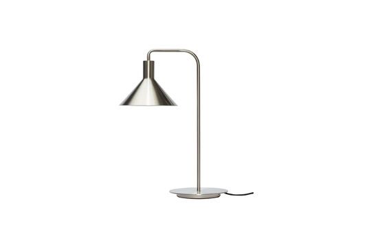 Solo silver metal table lamp Clipped