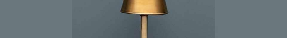 Material Details Sorgue gold metal table lamp