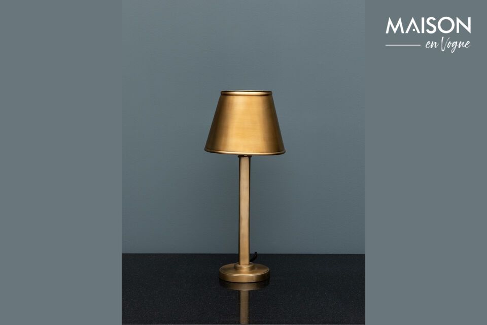 Sorgue gold metal table lamp Chehoma