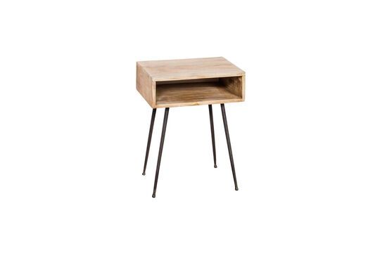 Space light wood bedside table Clipped