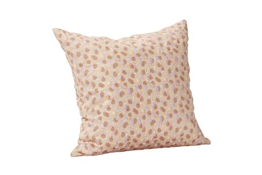 Speckle multicolored cotton cushion Clipped