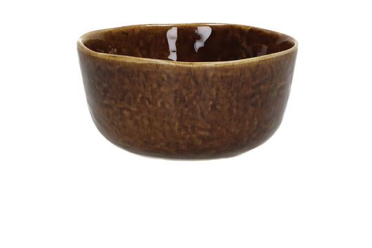 Spiro brown stoneware cereal bowl Clipped