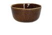 Miniature Spiro brown stoneware cereal bowl 1