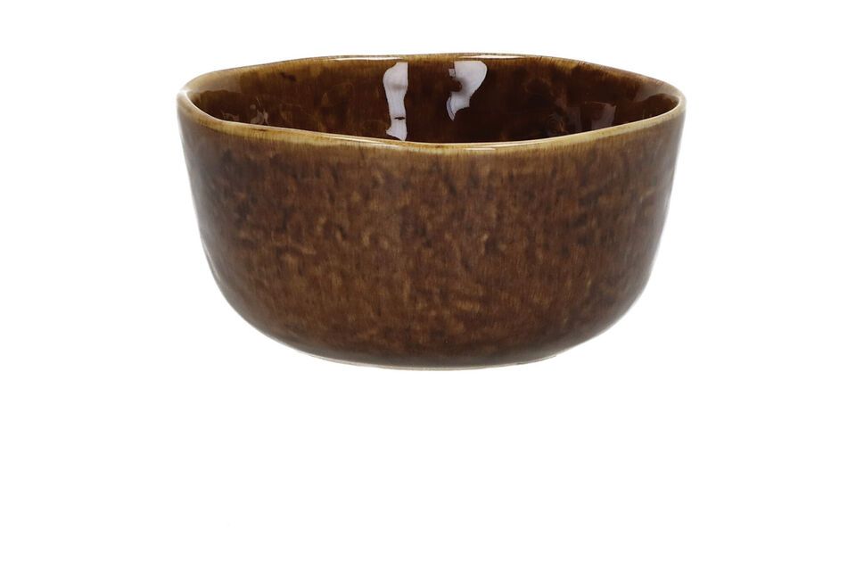 Spiro brown stoneware cereal bowl Pomax