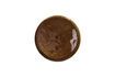 Miniature Spiro brown stoneware dessert plate 1