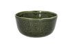 Miniature Spiro dark green stoneware cereal bowl 1