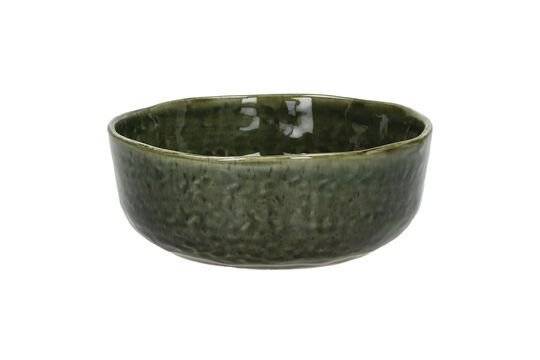 Spiro dark green stoneware soup bowl Clipped