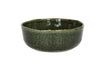 Miniature Spiro dark green stoneware soup bowl 1