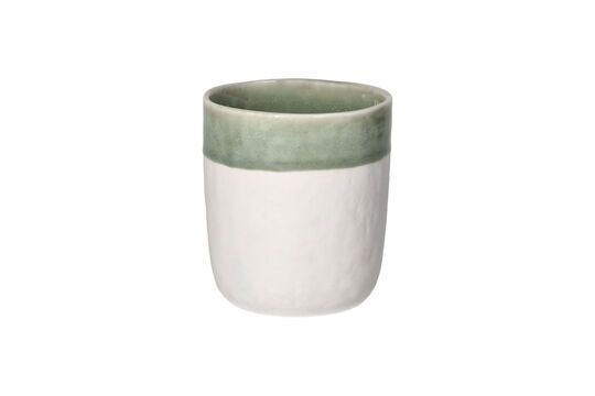 Spiro large white and pale green porcelain glass Clipped