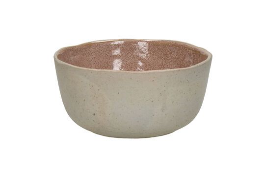 Spiro pink stoneware cereal bowl Clipped