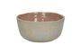 Miniature Spiro pink stoneware cereal bowl Clipped