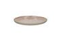 Miniature Spiro pink stoneware dessert plate Clipped