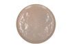 Miniature Spiro pink stoneware dessert plate 2