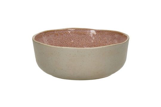 Spiro pink stoneware soup bowl Clipped