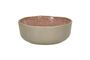 Miniature Spiro pink stoneware soup bowl Clipped