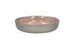 Miniature Spiro pink stoneware soup plate 1