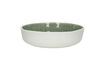 Miniature Spiro small soup plate in white and pale green porcelain 1