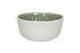 Miniature Spiro white and pale green porcelain cereal bowl Clipped