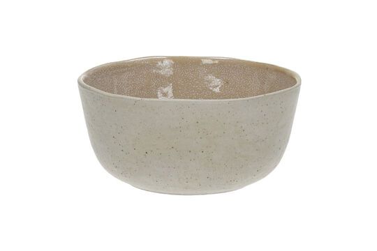 Spiro white stoneware cereal bowl Clipped