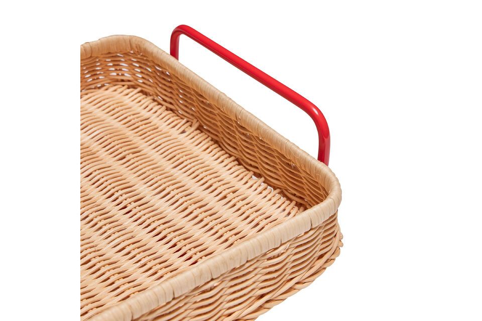 The Splint Light Rattan Tray is the perfect expression of craftsmanship and functionality