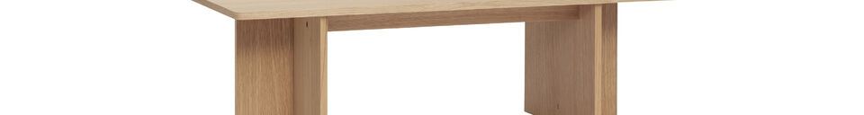 Material Details Split light oak veneer coffee table