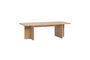 Miniature Split light oak veneer coffee table Clipped