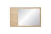 Miniature Split light oak wood mirror 3