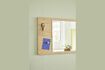 Miniature Split light oak wood mirror 2