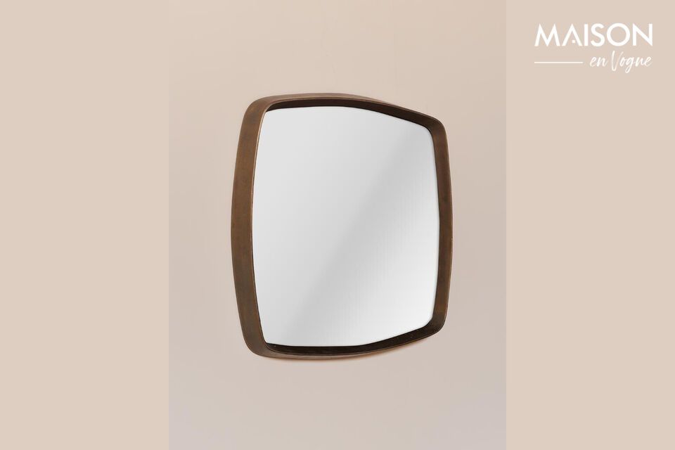 Rediscover the timeless charm of copper with our new square metal mirror