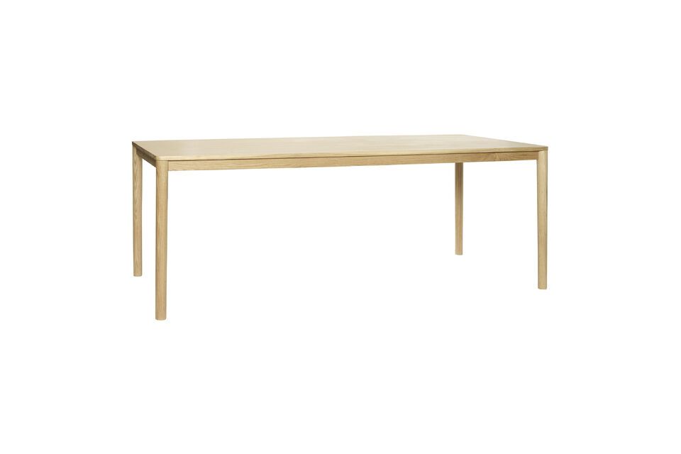 Square dining table in Ground light oak veneer Hübsch