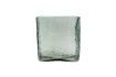 Miniature Square light blue glass vase 1