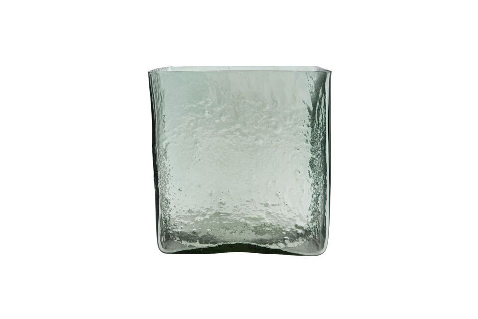 Square light blue glass vase House Doctor