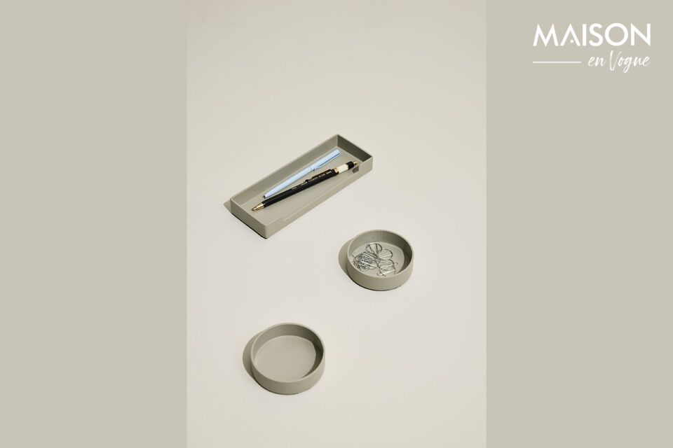 Discover the District light gray metal square tray