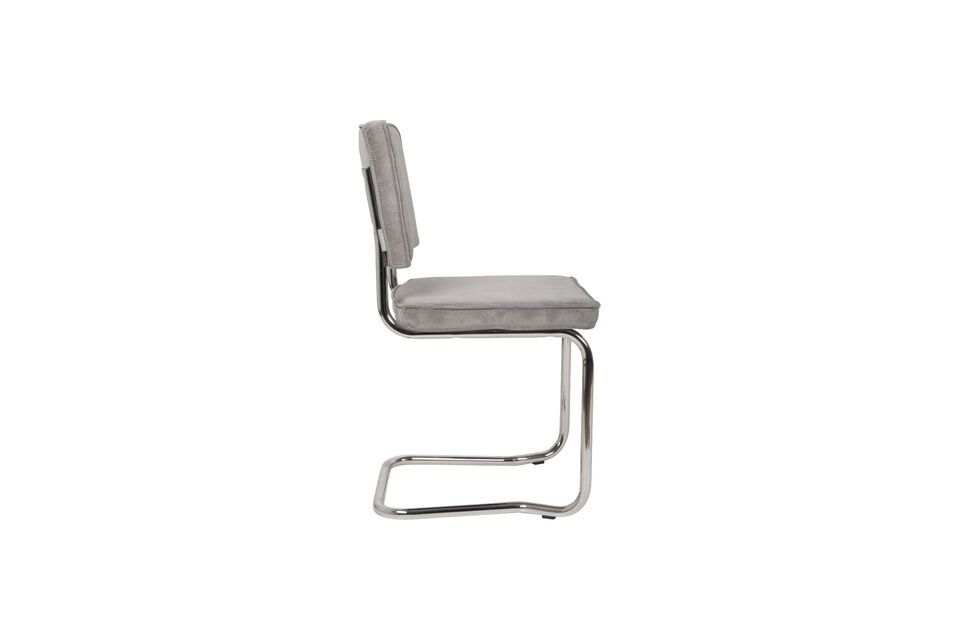 stackable Ridge Kink Rib light gray chair - 8