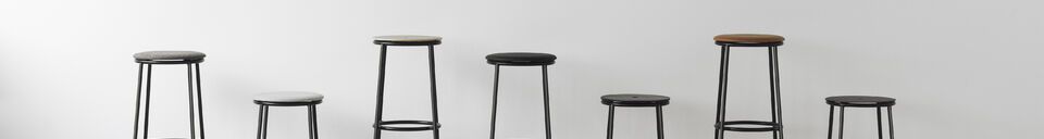 Material Details Steel and brown leather bar stool 75cm Circa