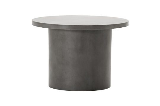 Stone grey concrete side table Clipped